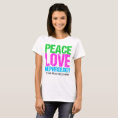 Peace Love Nephrology T-shirt (Voorkant volledig)