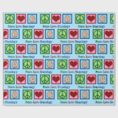 Peace Love Neurology Cadeaupapier (Vlak)