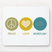 Peace Love Neurology Muismat (Voorkant)