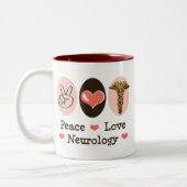 Peace Love Neurology Neuroloog Mok (Links)