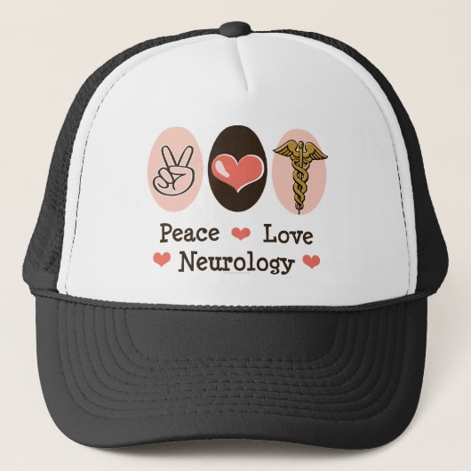 Peace Love Neurology Neuroloog Pet (Voorkant)
