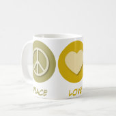 Peace Love Neuroscience Koffiemok (Voorkant links)