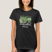 Peace Love Neurse St Patrick Day 2022 Icu Emt Cma T-shirt (Voorkant)