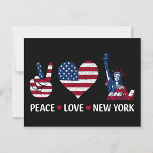 Peace Love New York Briefkaart
