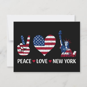 Peace Love New York Briefkaart