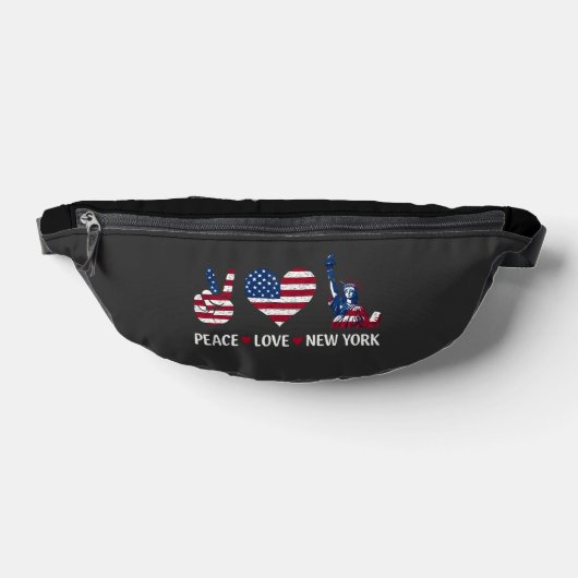 Peace Love New York Heuptasje (Liggend)