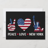 Peace Love New York Kaart (Voorkant)