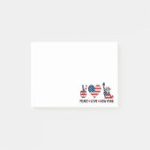 Peace Love New York Post-it® Notes (Voorkant)