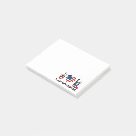 Peace Love New York Post-it® Notes (Schuin)