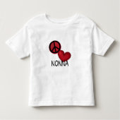Peace Love Nonna Kinder Shirts (Voorkant)