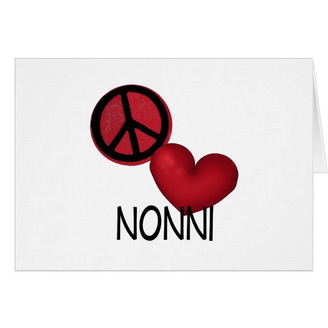 Peace Love Nonni (Voorkant Horizontaal)