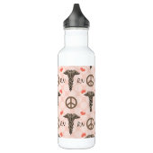 Peace Love Nurse Caduceus RN BPA Free Waterfles (Links)