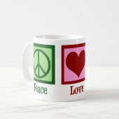 Peace Love Nurse Cute Nursing Koffiemok (Voorkant links)