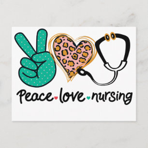 Peace Love Nursing Briefkaart