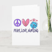 Peace Love Nursing Kaart (Voorkant)
