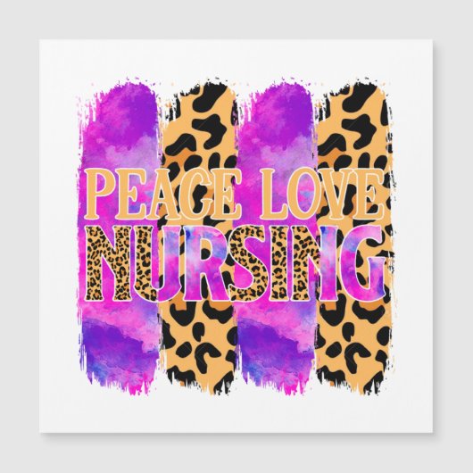 Peace Love Nursing - Schattige Nurse Design (2) (Voorkant)