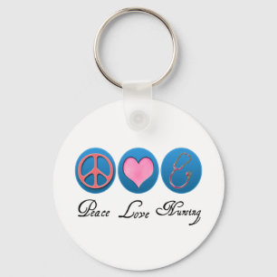 Peace Love Nursing Sleutelhanger