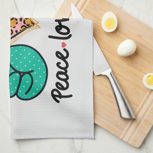 Peace Love Nursing Theedoek (Quarter Fold)