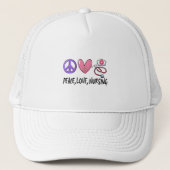 Peace Love Nursing Trucker Pet (Voorkant)