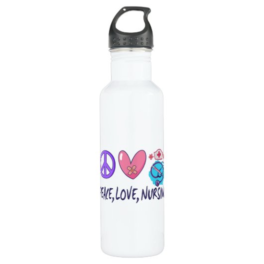 Peace Love Nursing Waterfles (Voorkant)