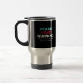 Peace Love Nurving Stainless Steel Travel Mug Reisbeker (Links)