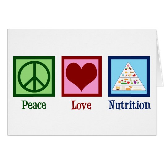 Peace Love Nutrition Card (Voorkant Horizontaal)