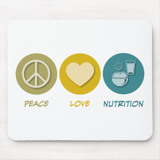 Peace Love Nutrition Muismat (Voorkant)