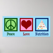 Peace Love Nutrition Poster (Voorkant)