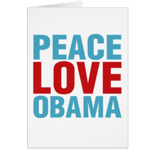 Peace Love Obama