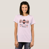 Peace Love Obama 08 Organic T-shirt (Voorkant volledig)