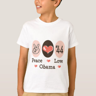 Peace Love Obama 44 Kinder T shirt