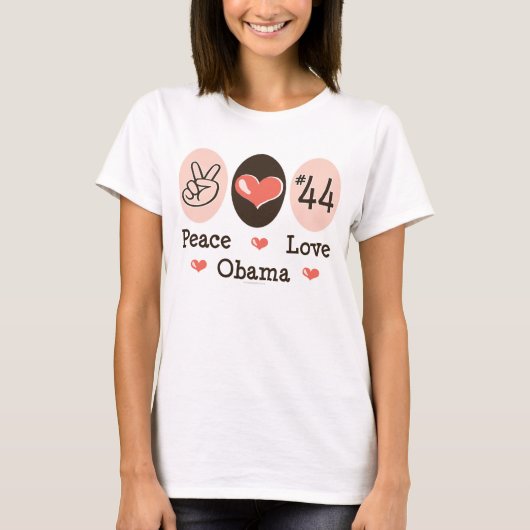 Peace Love Obama 44 Tanktop (Voorkant)