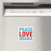 Peace Love Obama Magneet (Insitu (Vaatwasser))