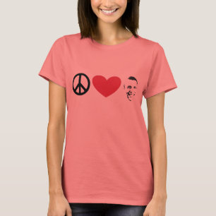 PEACE LOVE OBAMA T-SHIRT