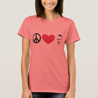 PEACE LOVE OBAMA T-SHIRT