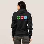 Peace Love Oboe Player Women's Hoodie (Achterkant volledig)