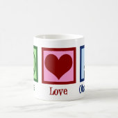 Peace Love Obstetrics Cute OBGYN Kantoor Koffiemok (Center)