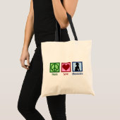 Peace Love Obstetrics Cute OBGYN Kantoor Tote Bag (Voorkant (product))