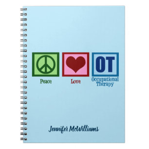 Peace Love Occupational Therapy Aangepast voor OT Notitieboek