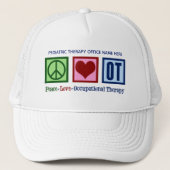 Peace Love Occupational Therapy Aangepast voor OT Trucker Pet (Voorkant)