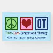 Peace Love Occupational Therapy Custom Spandoek (Horizontaal)