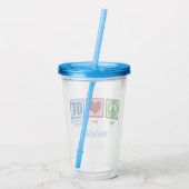 Peace Love Occupational Therapy Cute OT Acryl Drinkbeker (Achterkant)