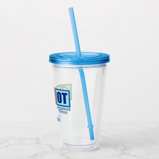 Peace Love Occupational Therapy Cute OT Acryl Drinkbeker (Links)