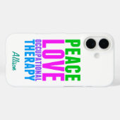Peace Love Occupational Therapy Personalized Case-Mate iPhone Case (Achterkant (horizontaal))