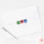 Peace Love Occupational Therapy Ronde Sticker (Envelop)