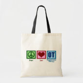 Peace Love Occupational Therapy Tote Bag (Voorkant)