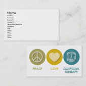 Peace Love Occupational Therapy Visitekaartje (Voorkant / Achterkant)