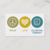 Peace Love Occupational Therapy Visitekaartje (Achterkant)