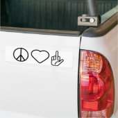 Peace Love of Bumpersticker (Op Truck)
