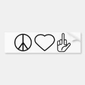 Peace Love of Bumpersticker (Voorkant)